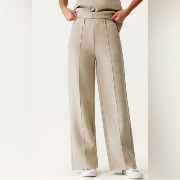 NWT OGL High Waisted Straight Leg Pull On Pant - Heather Morganite Size S - Picture 1 of 16